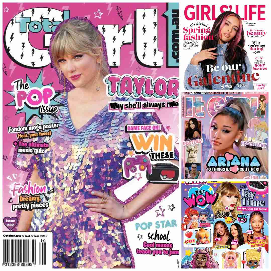 girls magazine collage