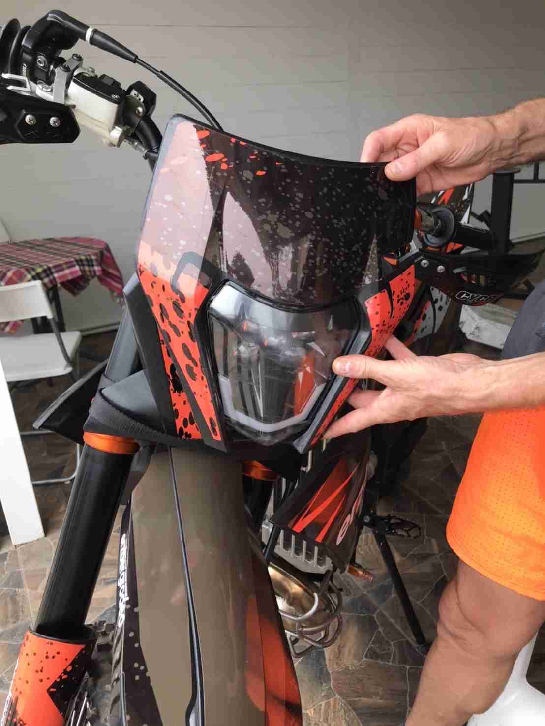 Bike with me showing front of Headlight, closer