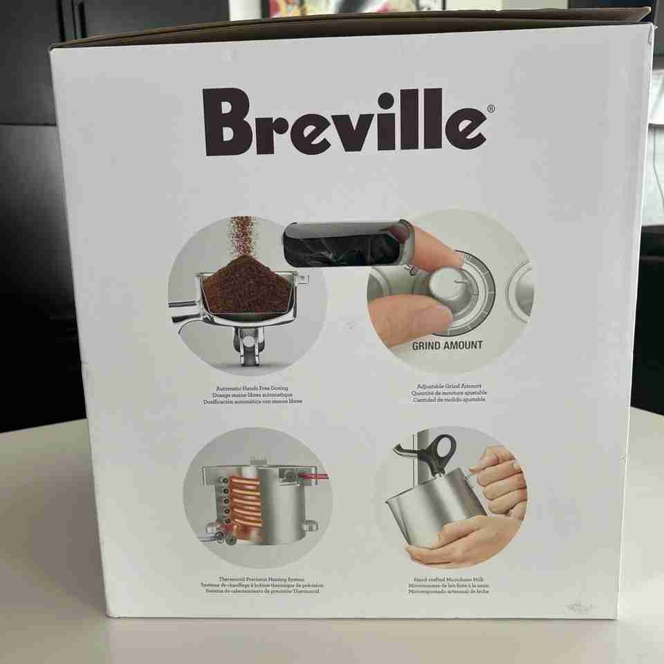 Breville BES870BSXL Coffee  Espresso Machine - Black Silver 2
