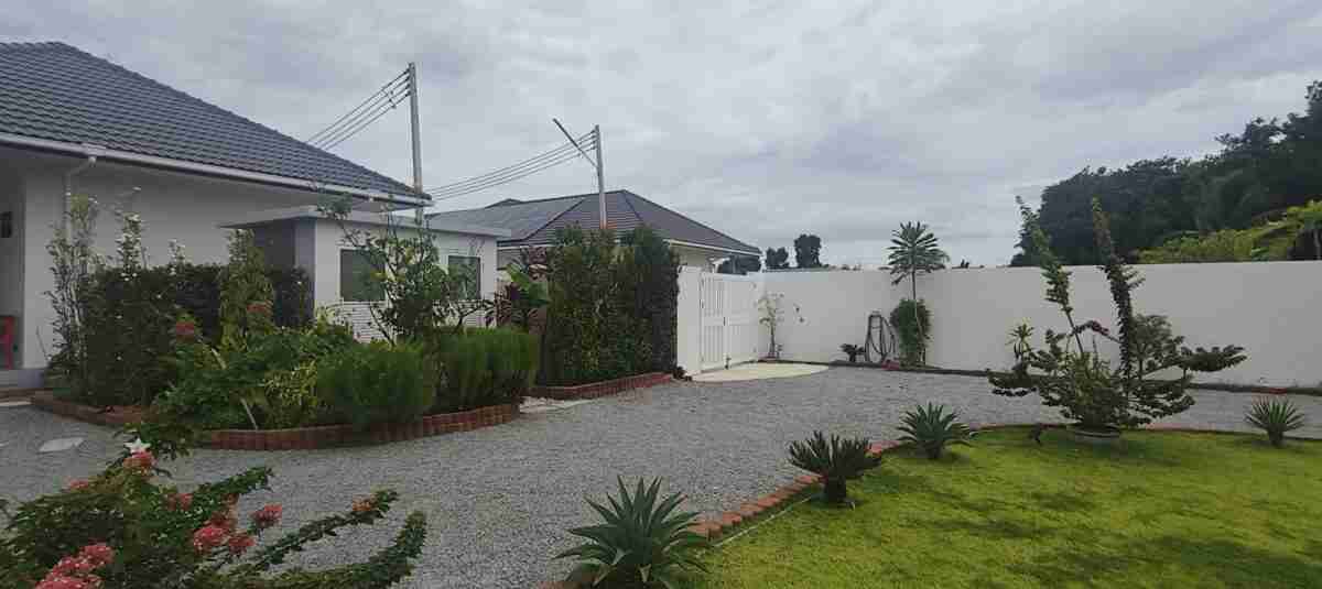 back garden with entrance
