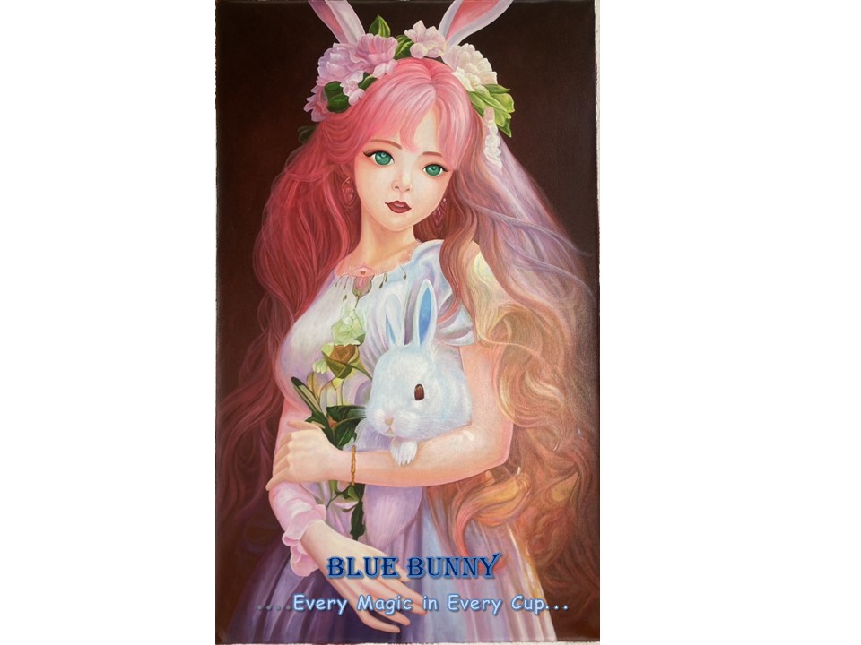 blue bunny painting 1