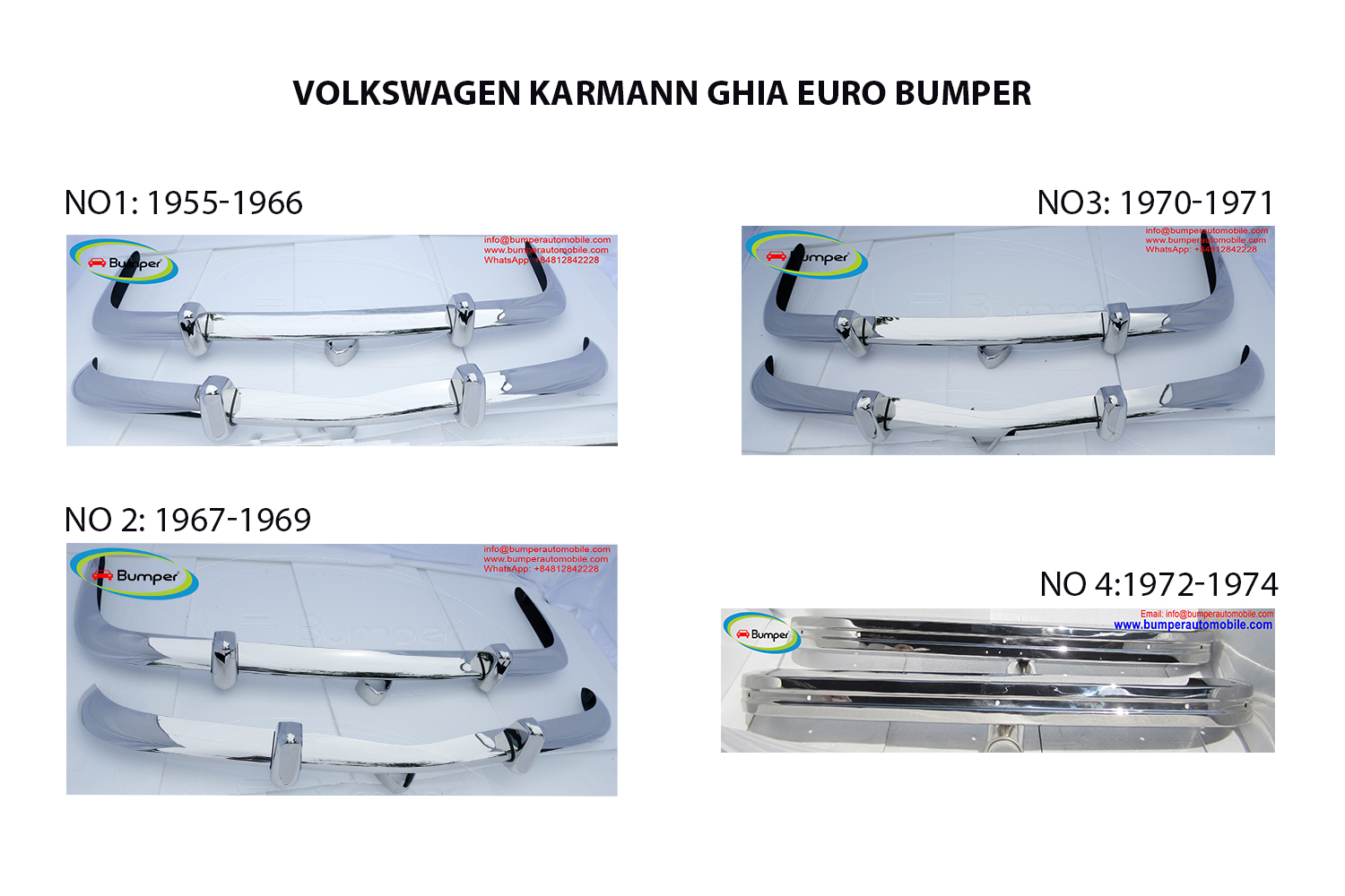 2 VW Karmann Ghia EURO